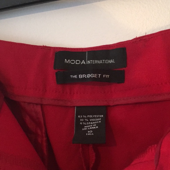 Ruby Red Dress Pants - Picture 3 of 3